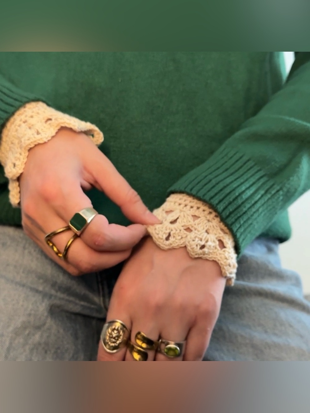 Crochet Lace Cuff Accessory